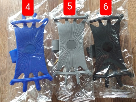 Silikónový držiak na bicykel pre smartphone, mix farieb