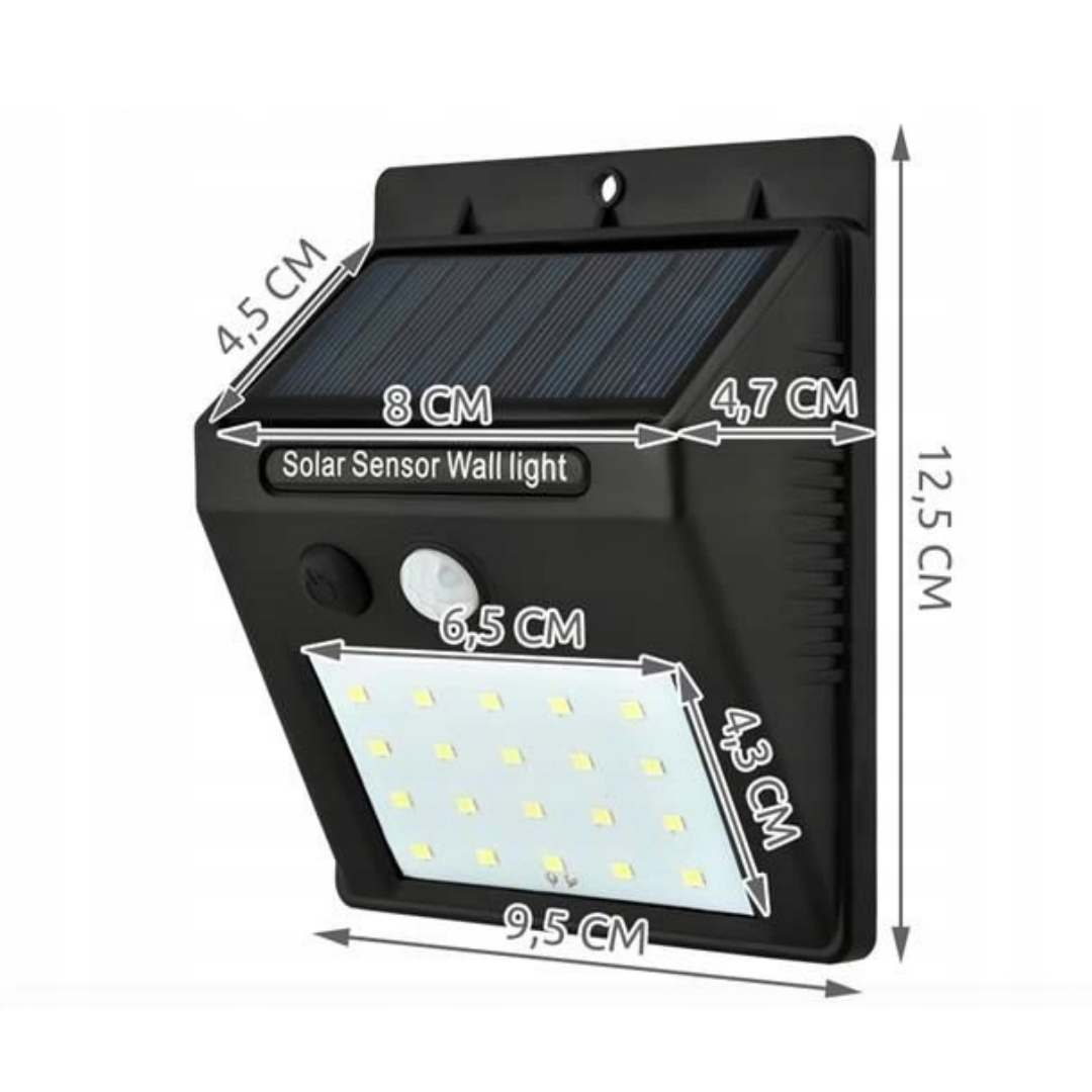 Solárna LED lampa so senzorom pohybu 830