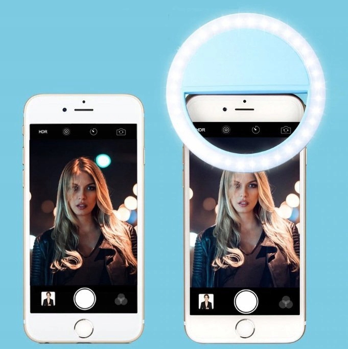 Selfie LED USB krúžková lampa s batériou a Micro USB káblom