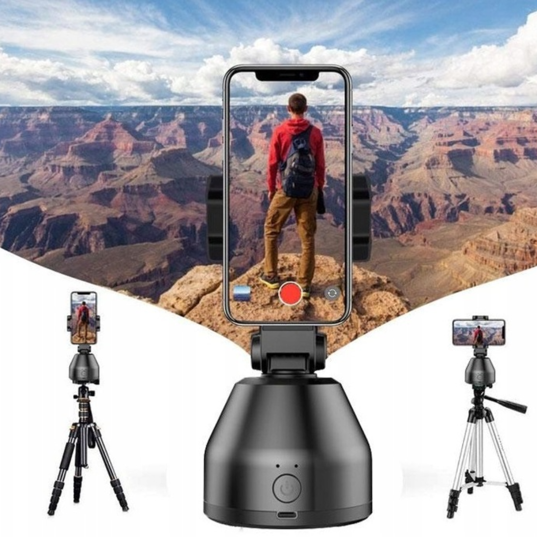 360° inteligentný otáčací držiak na telefón s rozpoznávaním tváre