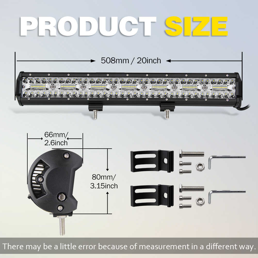420W LED svetelná lišta na terénne vozidlá