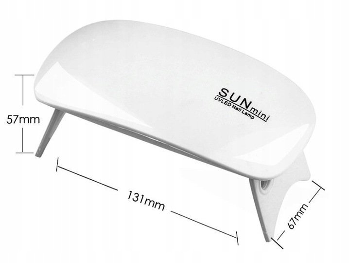 UV LED mini lampa na nechty pre hybridné gély