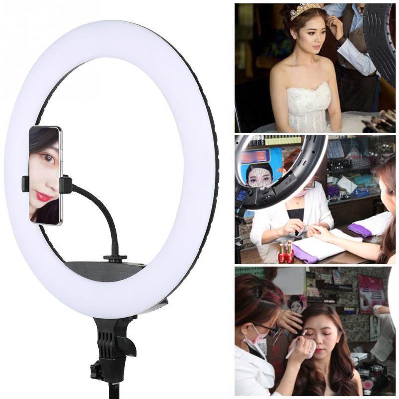 LED kruhová lampa na selfie a make-up so statívom 220 cm