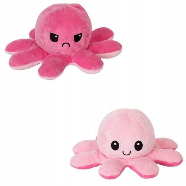 Dvojstranná plyšová chobotnica - plyšový maskot