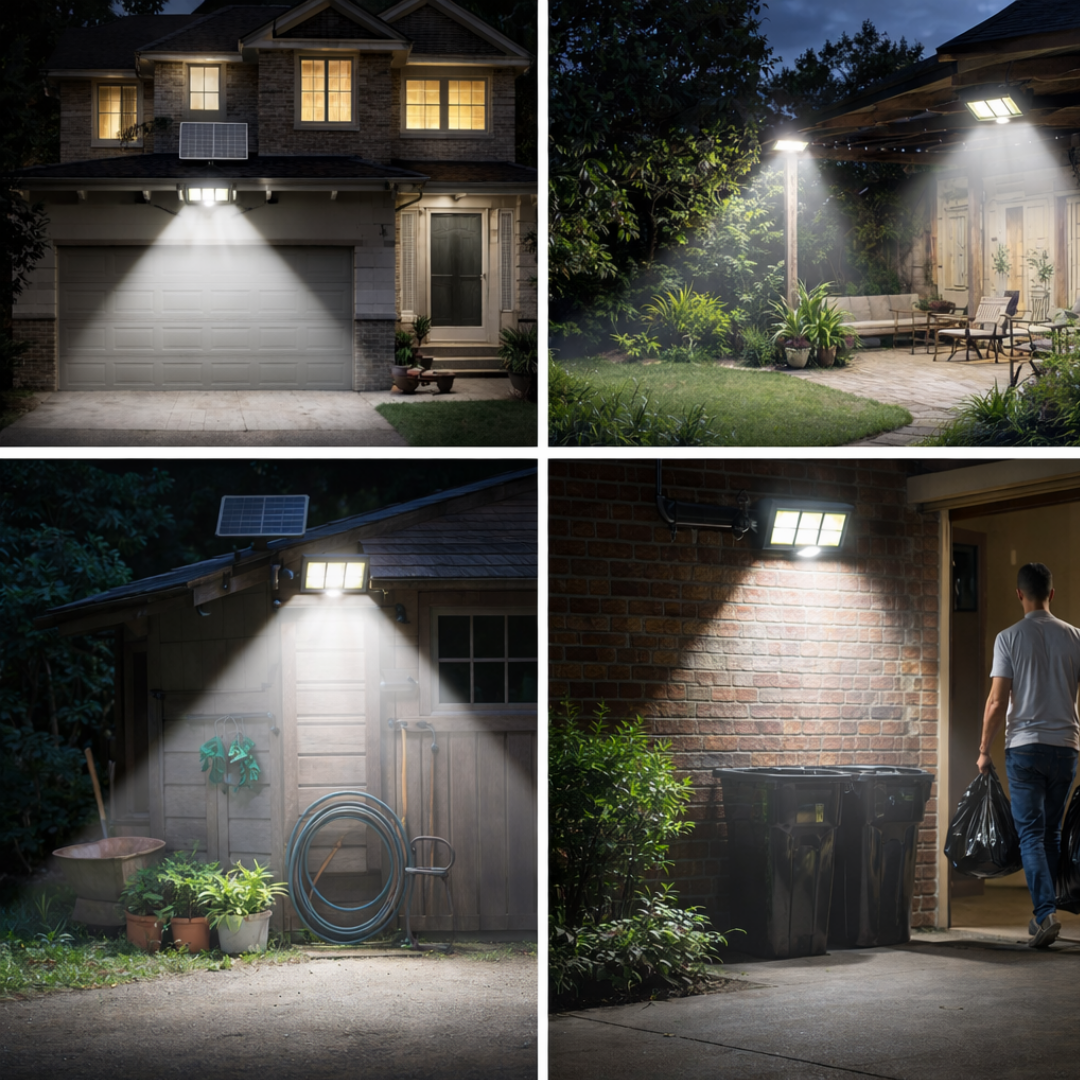 Solárna lampa s diaľkovým ovládaním a 120 LED diódami
