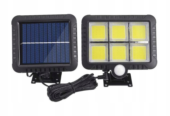 Solárna lampa s diaľkovým ovládaním a 120 LED diódami