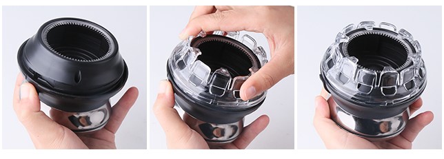Kruhový USB zastrihávač na vlasy 360°
