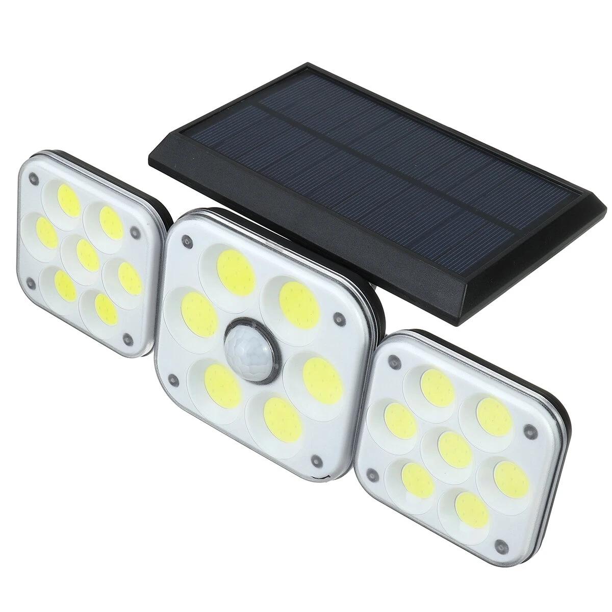 Solárna lampa 138 LED COB s pohybovým senzorom
