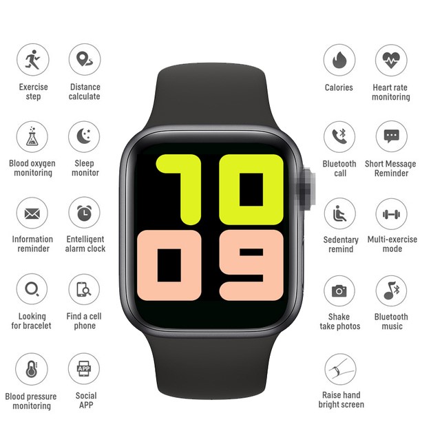 Smartwatch T55 so športovými funkciami