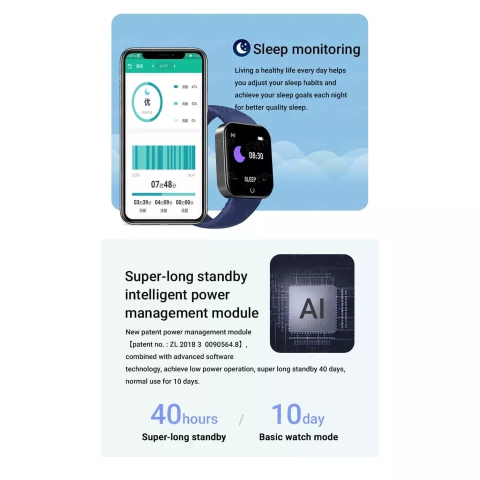 Smartwatch I7 odolný voči striekajúcej vode