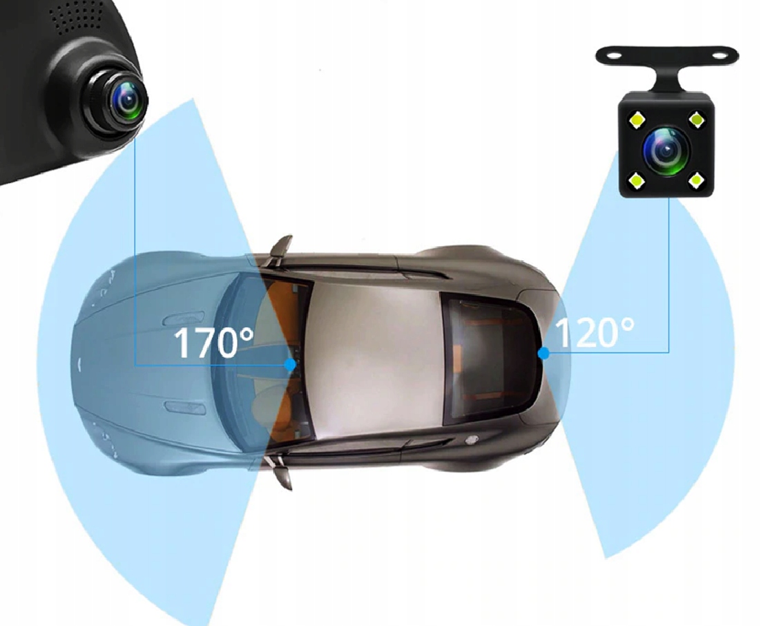 Full HD palubná kamera s cúvacou kamerou