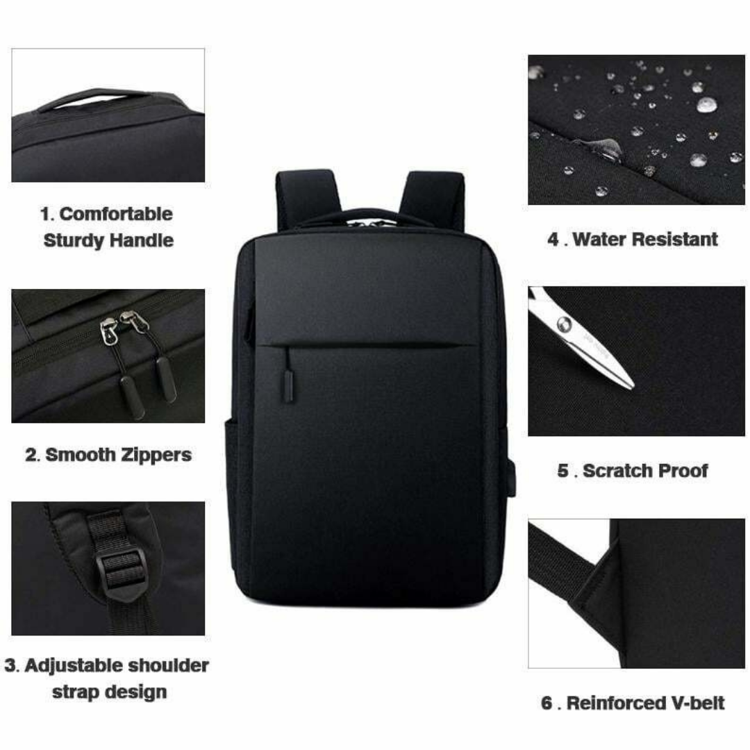 Vodotesný batoh proti krádeži s USB portom