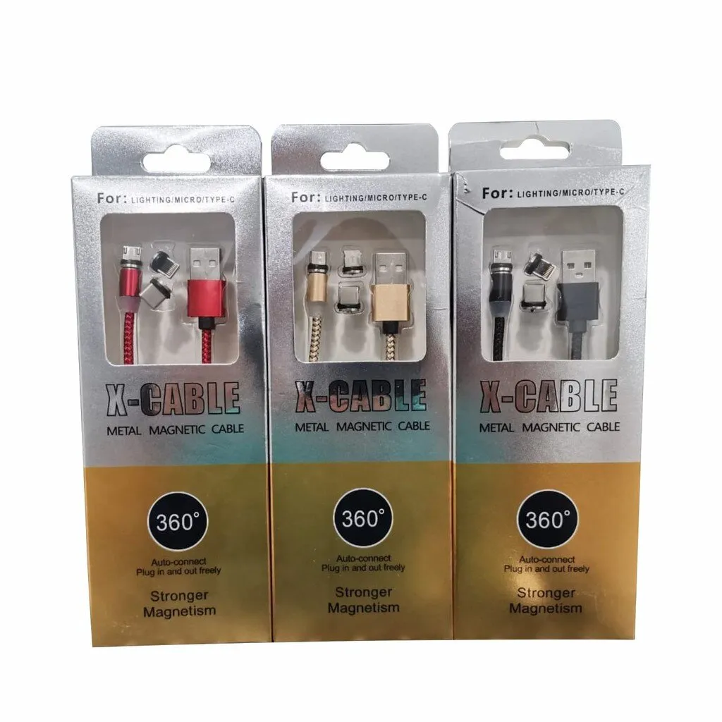 Magnetický nabíjací kábel 3v1 (Micro USB, C, iPhone)