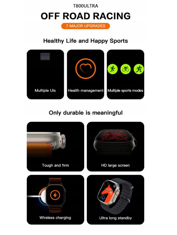 S9 Ultra Smart Hodinky Unisex Bluetooth - 49MM