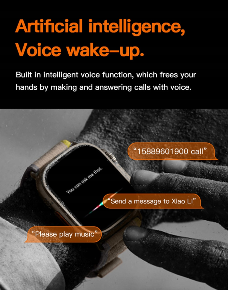 S9 Ultra Smart Hodinky Unisex Bluetooth - 49MM
