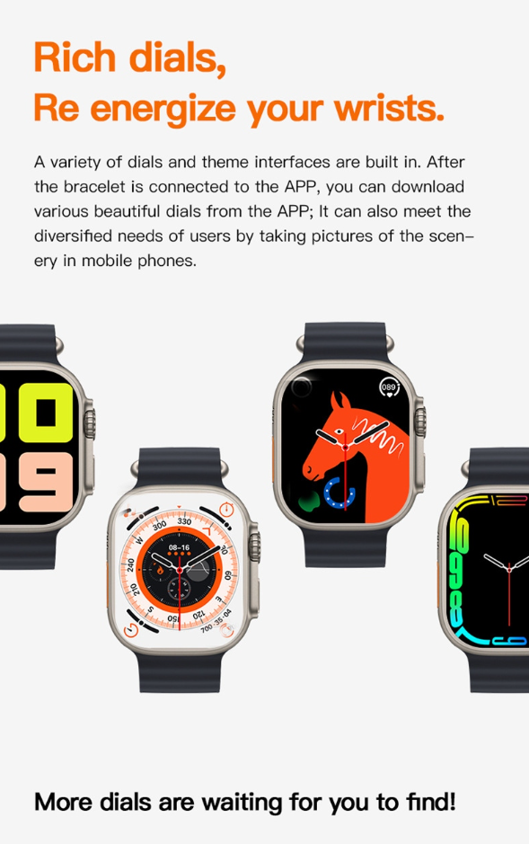 S9 Ultra Smart Hodinky Unisex Bluetooth - 49MM