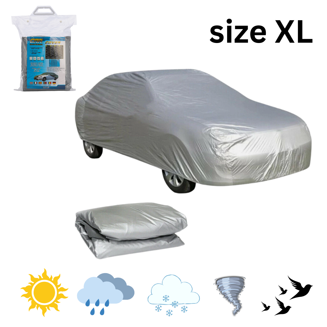 Prémiový šedý obal na auto - celoročná ochrana (veľkosť L/XL) - veľkosť XL