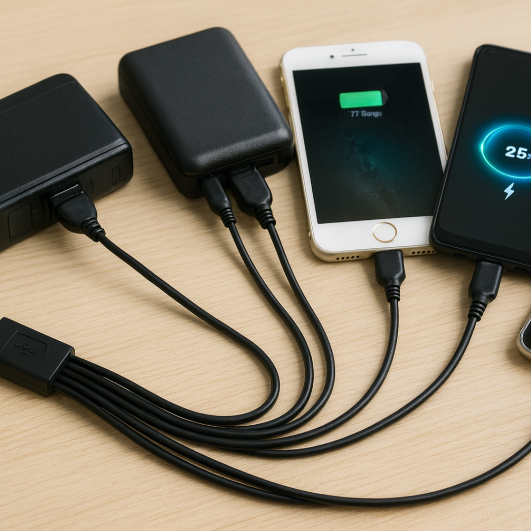 10 v 1 USB nabíjací kábel s viacerými konektormi