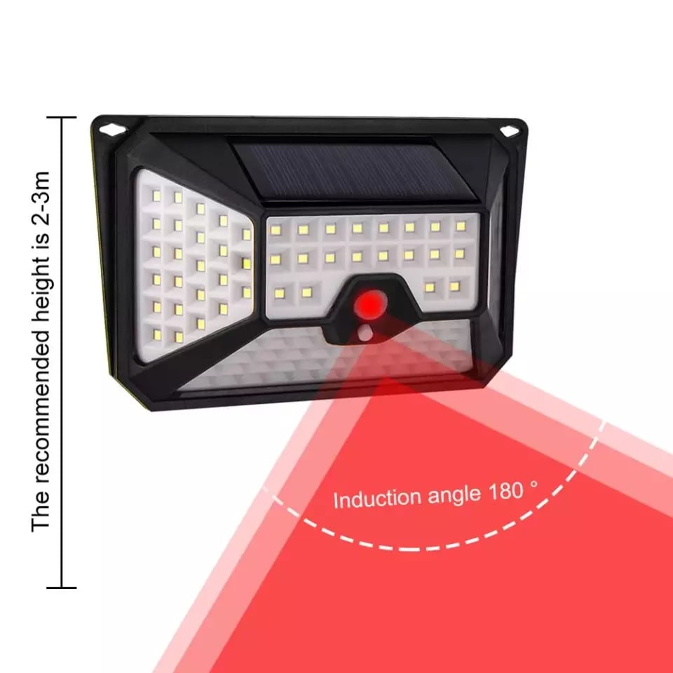 Vodotesná solárna LED nástenná lampa