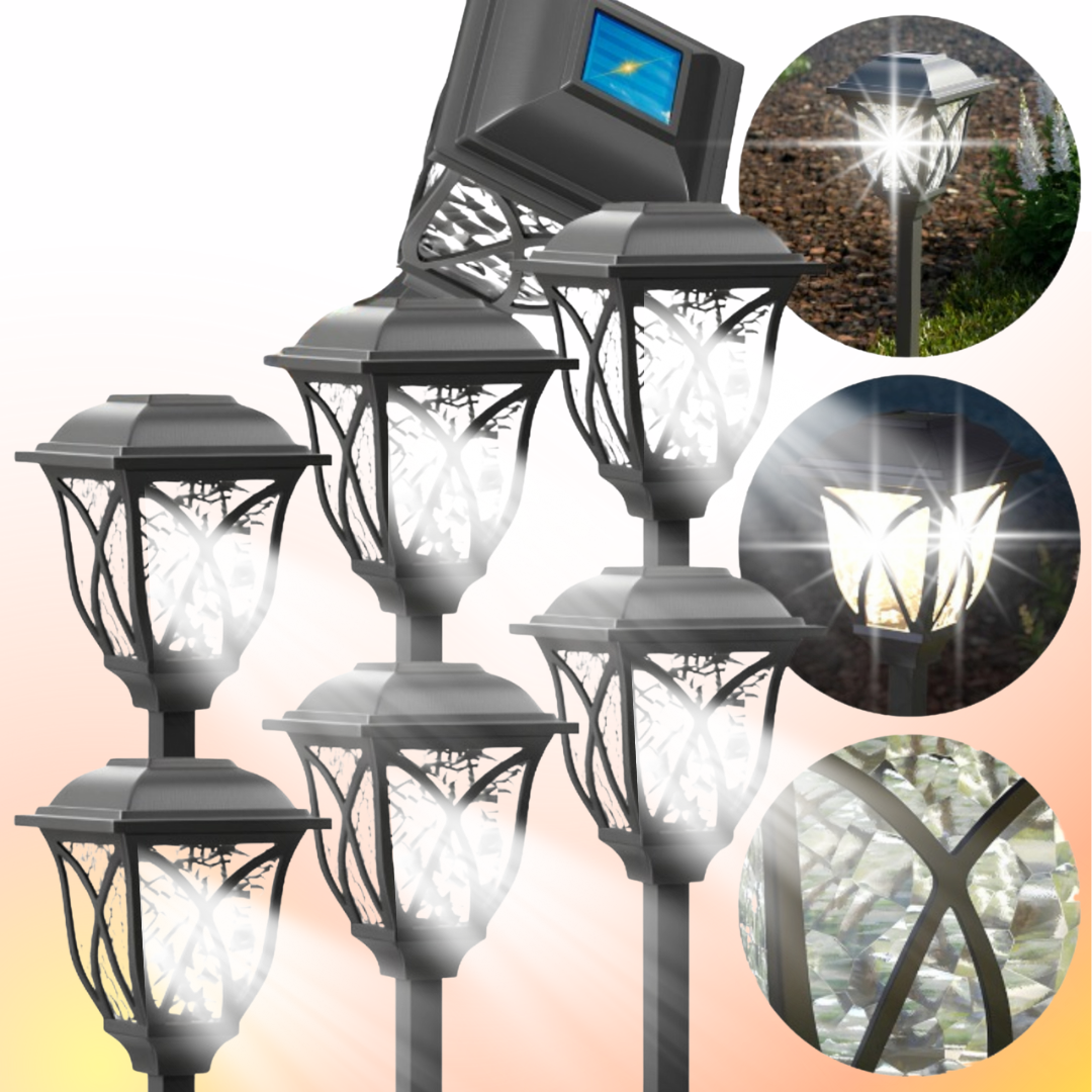 Solárna záhradná lampa 44 cm