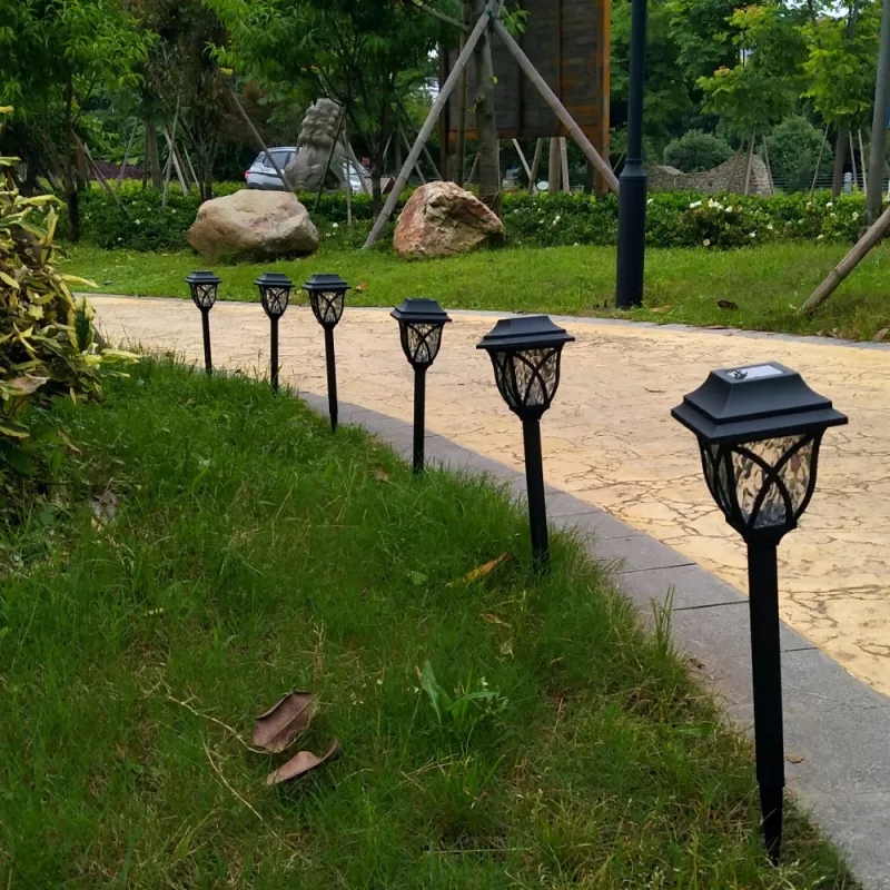 Solárna záhradná lampa 44 cm
