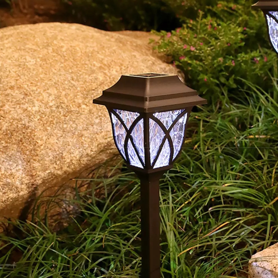 Solárna záhradná lampa 44 cm