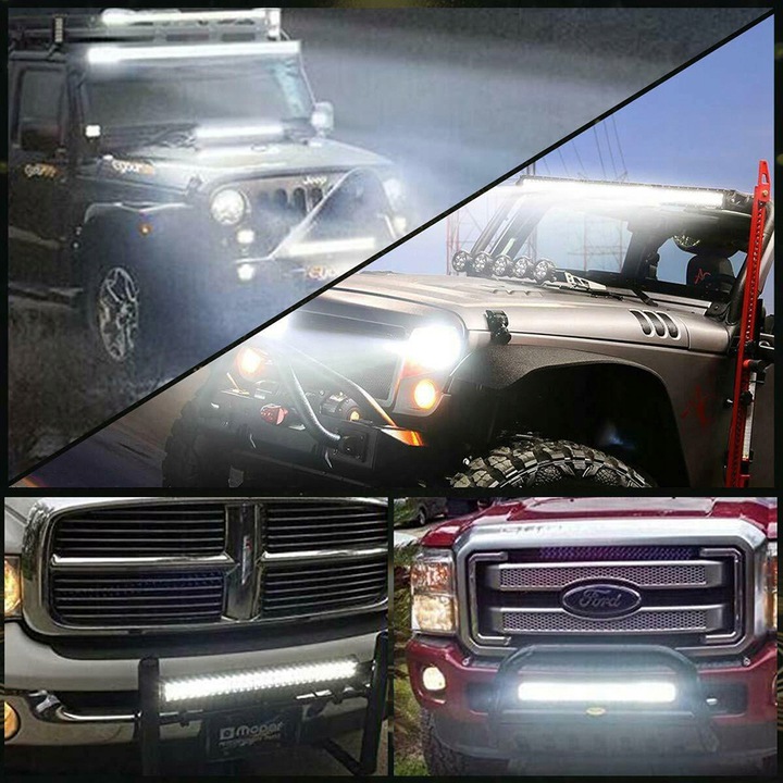 Zakrivená halogénová off-road lampa 580W