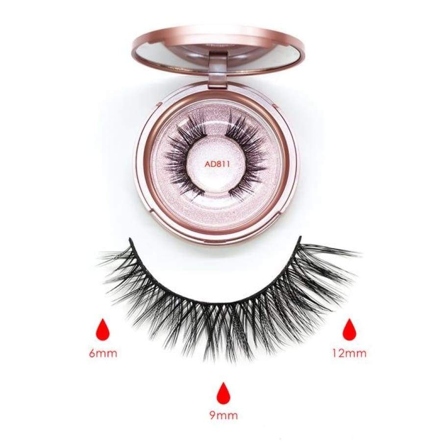 3D Magnetické Riasy - 7 Párov s Magnetickým Eyelinerom a Aplikátorom