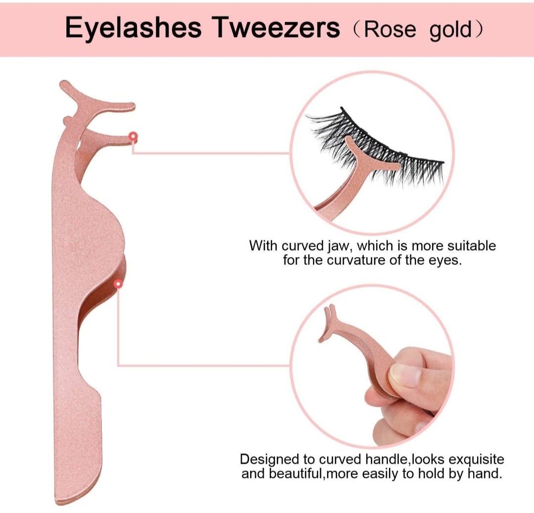 3D Magnetické Riasy - 7 Párov s Magnetickým Eyelinerom a Aplikátorom