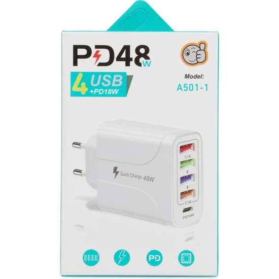 Nabíjačka s 5 USB-C portami