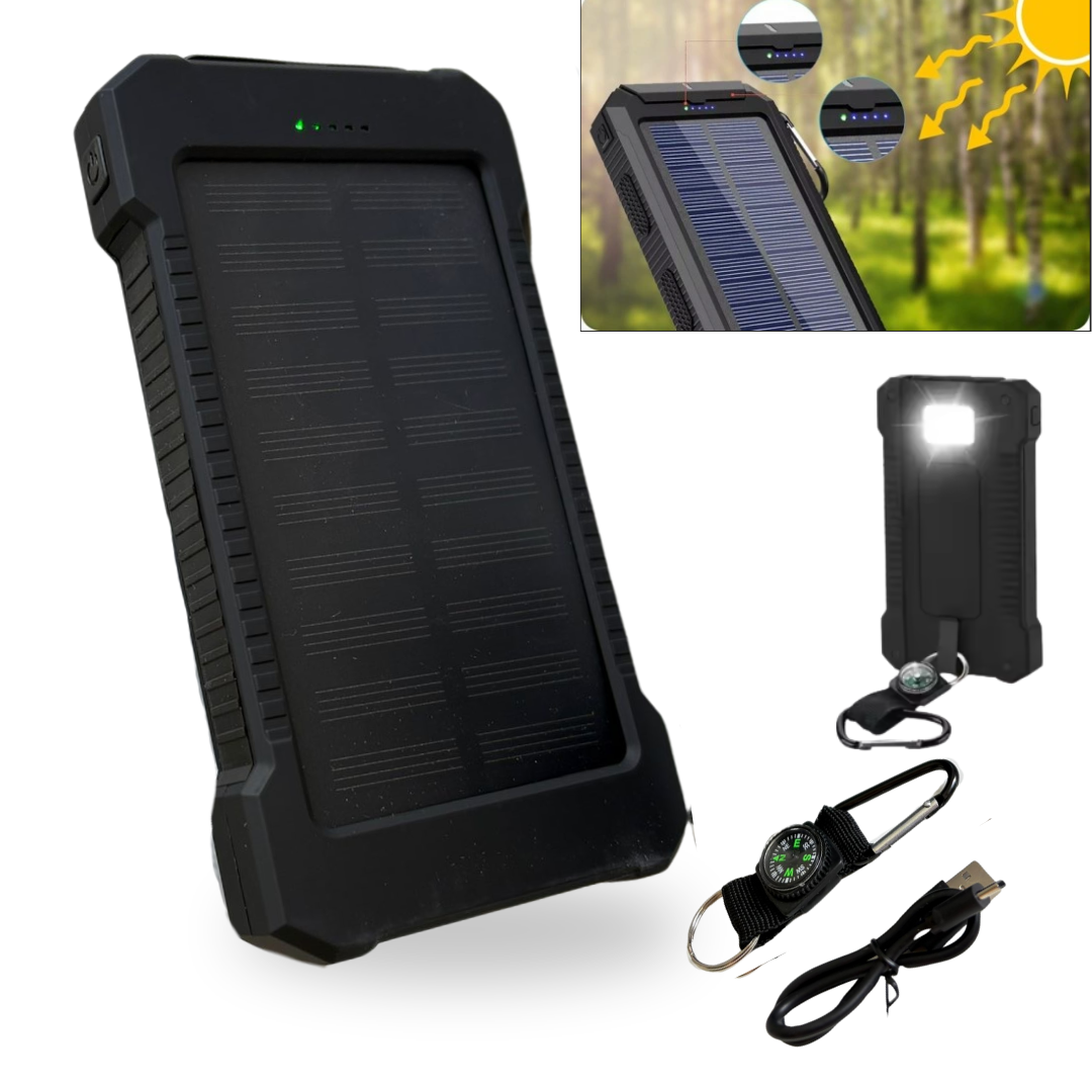 Solárna powerbanka Compass - 8 000 mAh