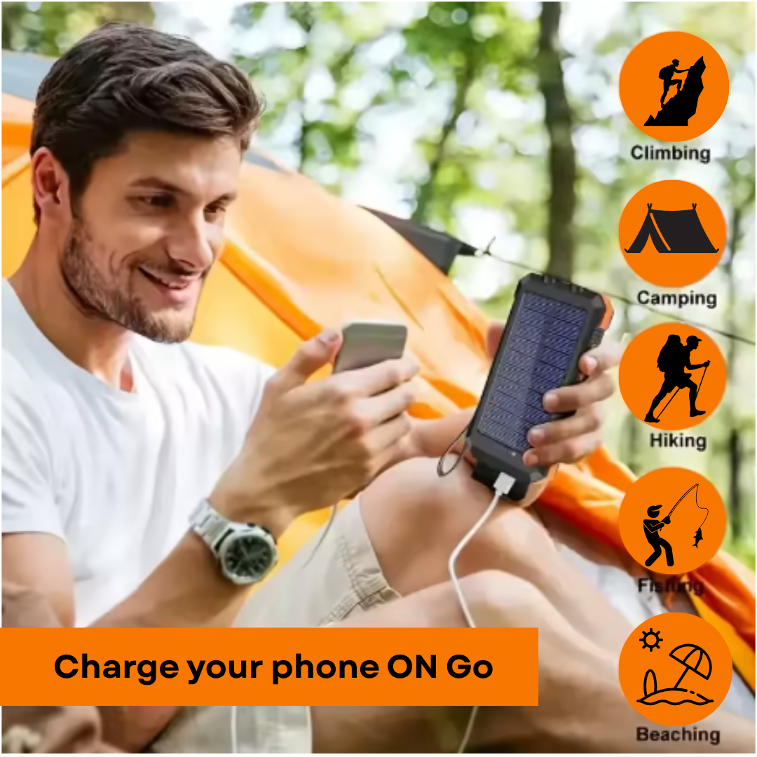 Solárna powerbanka Compass - 8 000 mAh