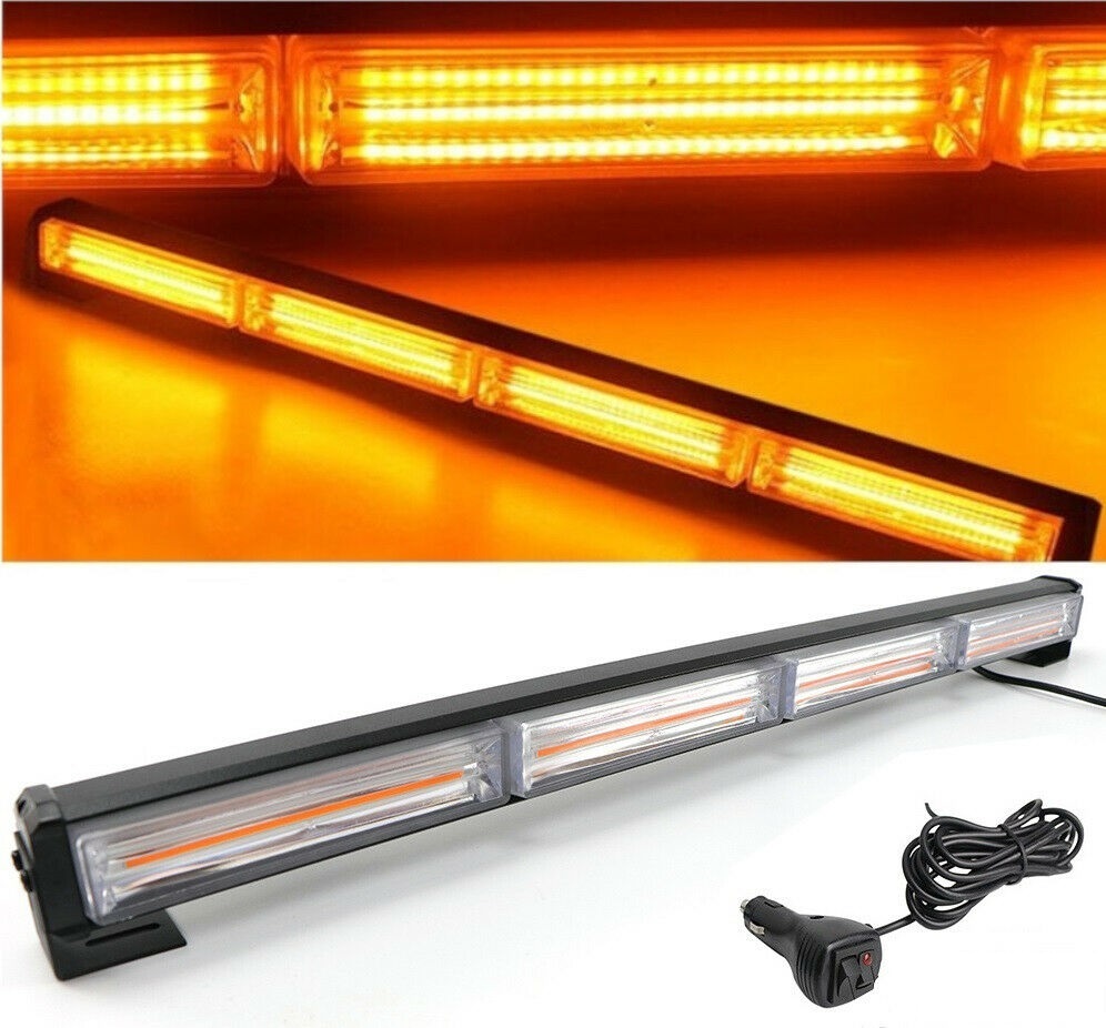 Oranžová LED stroboskopická výstražná lampa