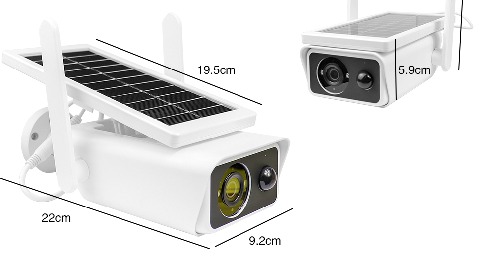 Solárna kamera s Wi-Fi a rozlíšením Full HD IP66