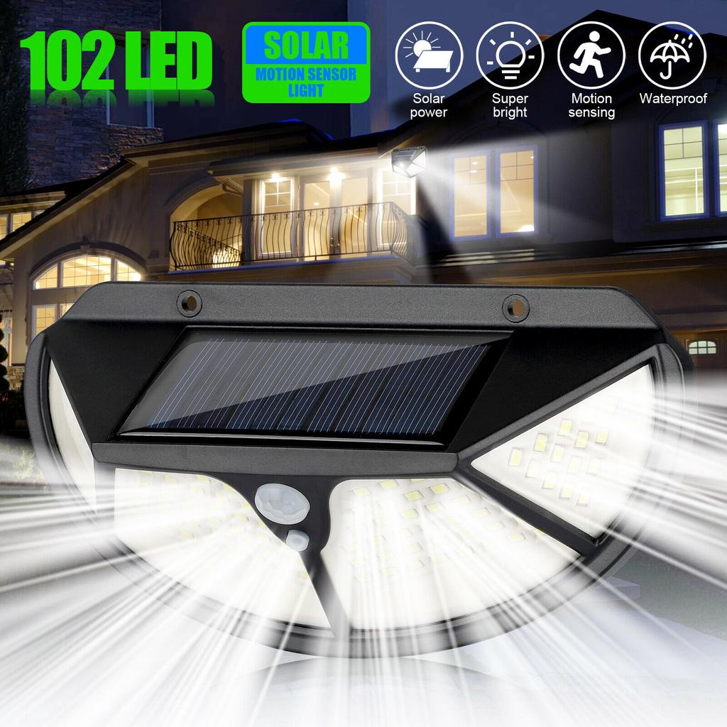 SOLÁRNA LAMPA 102 LED s Pohybovým a Súmrakovým Senzorom