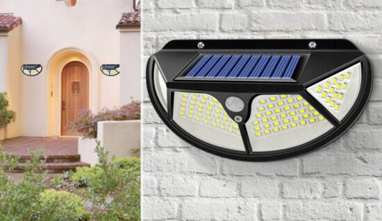 SOLÁRNA LAMPA 102 LED s Pohybovým a Súmrakovým Senzorom
