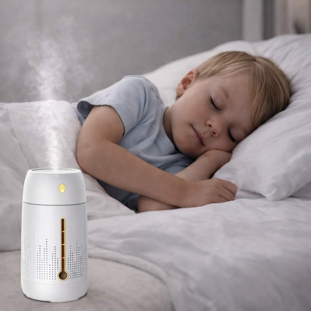 Zvlhčovač vzduchu 1,2L na aromaterapiu s LED svetlom