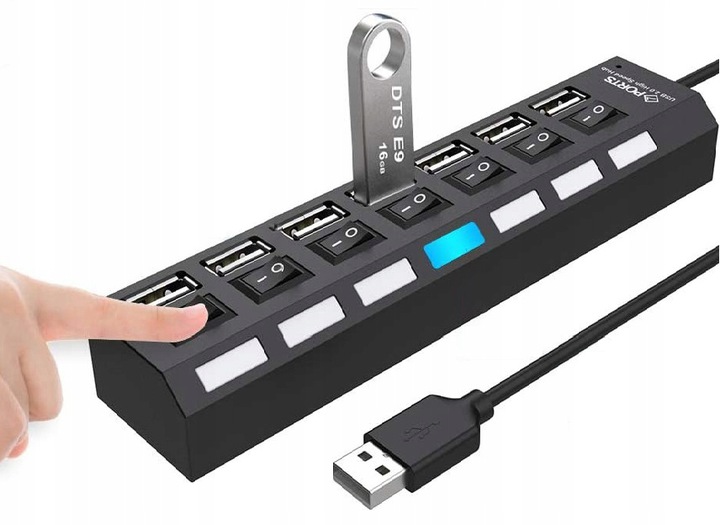 USB hub s 7 portami USB 2.0