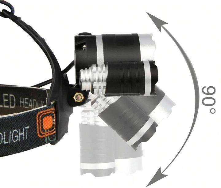 Silná čelovka s 1T6 a 2 LED diódami