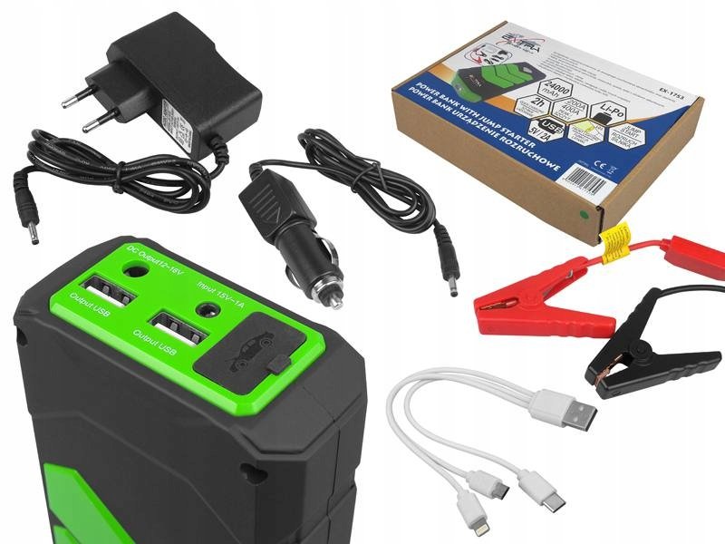 Prenosný štartér s kapacitou 24 000 mAh
