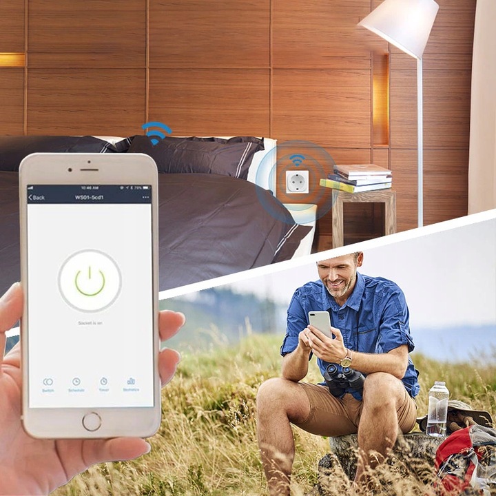 WiFi elektrická zásuvka s časovačom