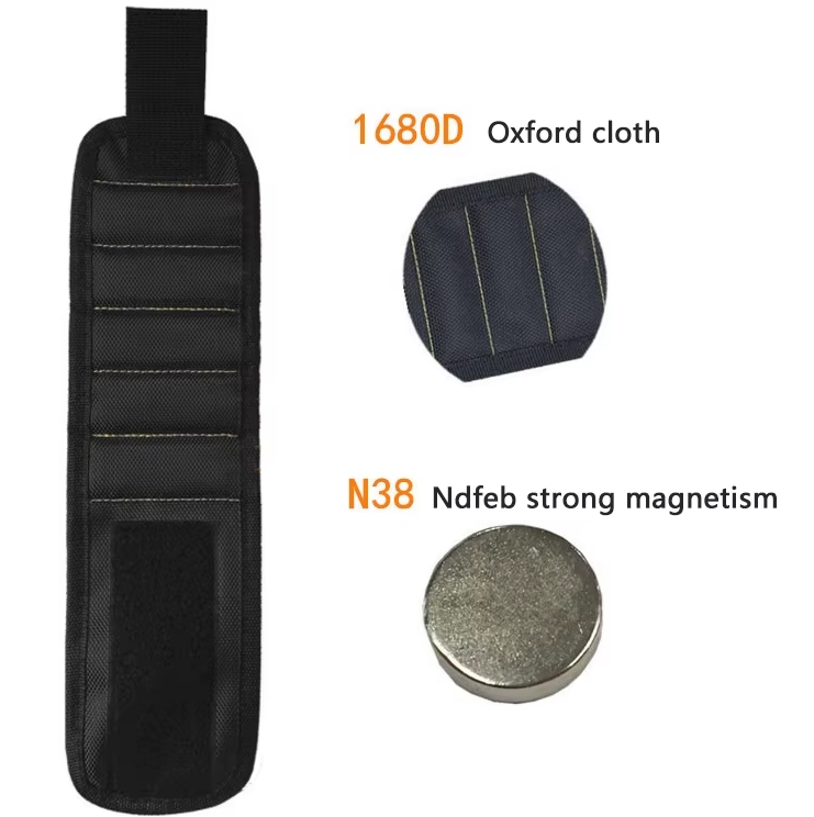 Magnetický náramok na jednoduché usporiadanie náradia