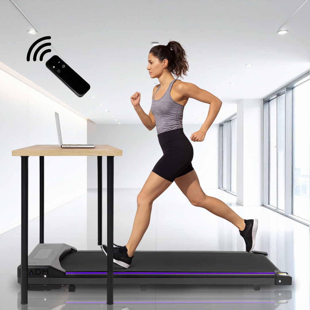 Kompaktný bežecký pás ADM – Slim Pad pre domáce a kancelárske fitness