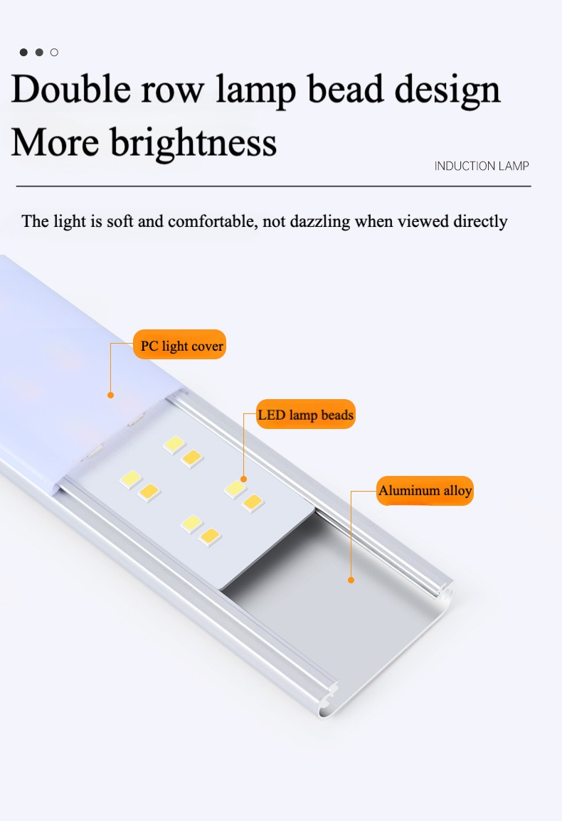 Inteligentná LED lampa s pohybovým senzorom, 30 cm