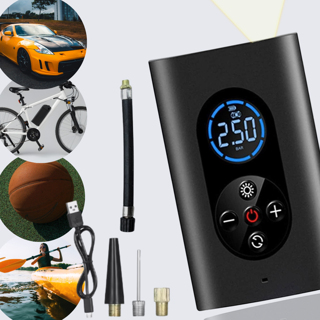 Bezdrôtový digitálny nafukovač pneumatík 250 PSI