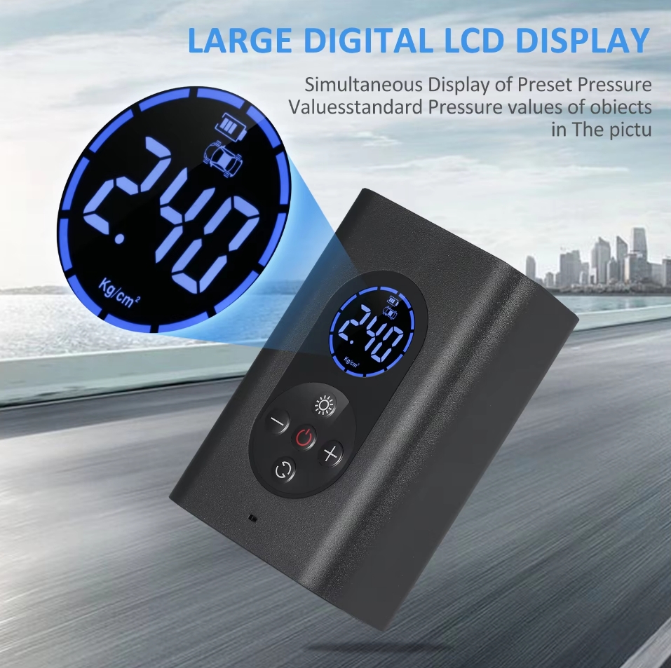 Bezdrôtový digitálny nafukovač pneumatík 250 PSI