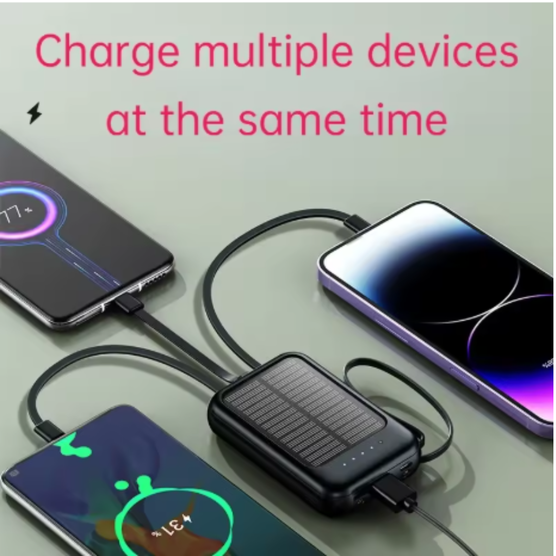 4 v 1 solárna powerbanka - 10 000 mAh