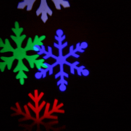 LED projektor snehových vločiek