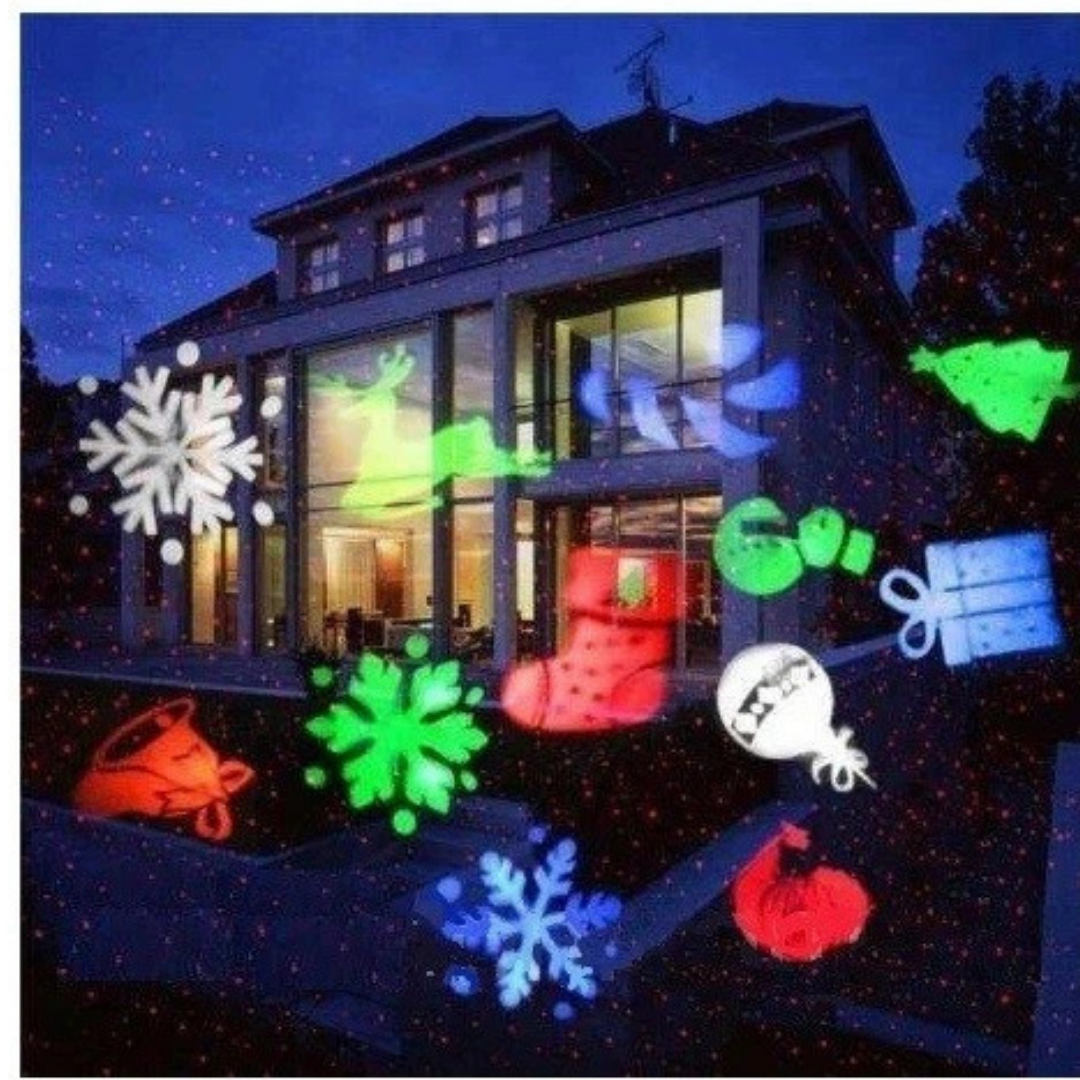 LED projektor snehových vločiek